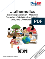 Mathematics Grade 2 - Q2 - Module 8 - Properties-of-MultiplicationIdentityZeroAndCommutative - v4 - 24NOV2020