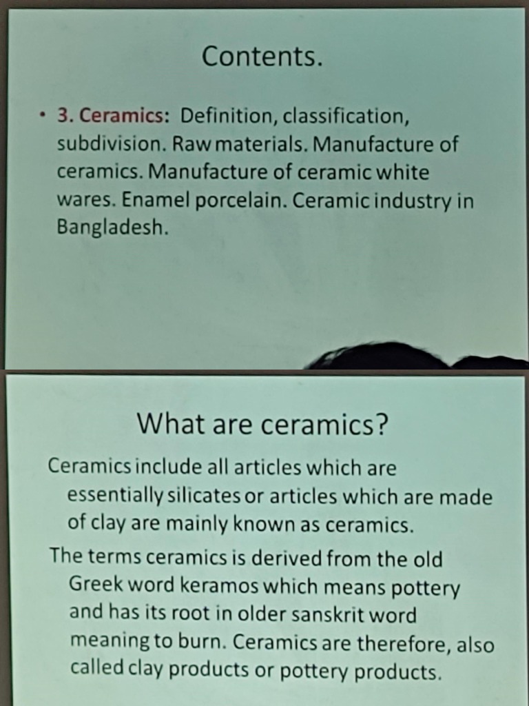 Ceramic Lecture 1,2 PDF Pottery Ceramics