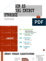Hydrogen As Energy Storage