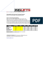 Stronglifts 5x5 Advanced