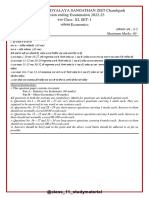 Economics Sample Paper PDF