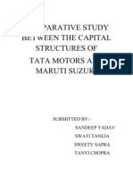 Comperative Study Between the Capital Structures Of