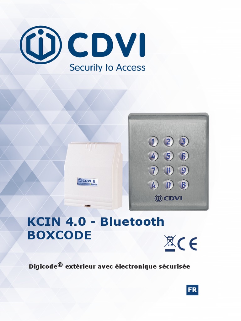 CDVI GALEO-4.0 Clavier codé DIGICODE avec façade et touches métalliques, 2  relais