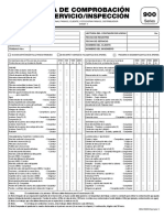 Lista de Comprobación de Servicio/Inspección 900: Series