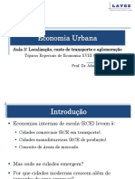 Conteúdo 3 A Localização Custo de Transporte e Aglomeração