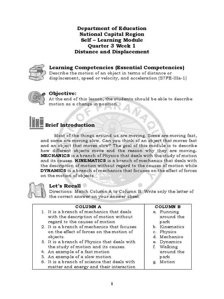 Complete - Quarter 3 - Science 7 - Weeks 1 - 8 | PDF | Waves ...