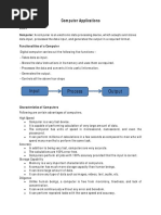 Computer Applications - Study Material Unit I