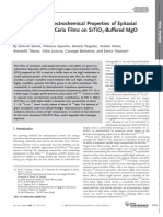 Fabrication and Electrochemical Properties of Epitaxial Samarium-Doped Ceria Films