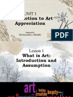 (GE301) CHAPTER 1 - Introduction To Art Appreciation