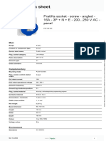 PKF16F425 16A 3P+N+E Angled Socket Data Sheet