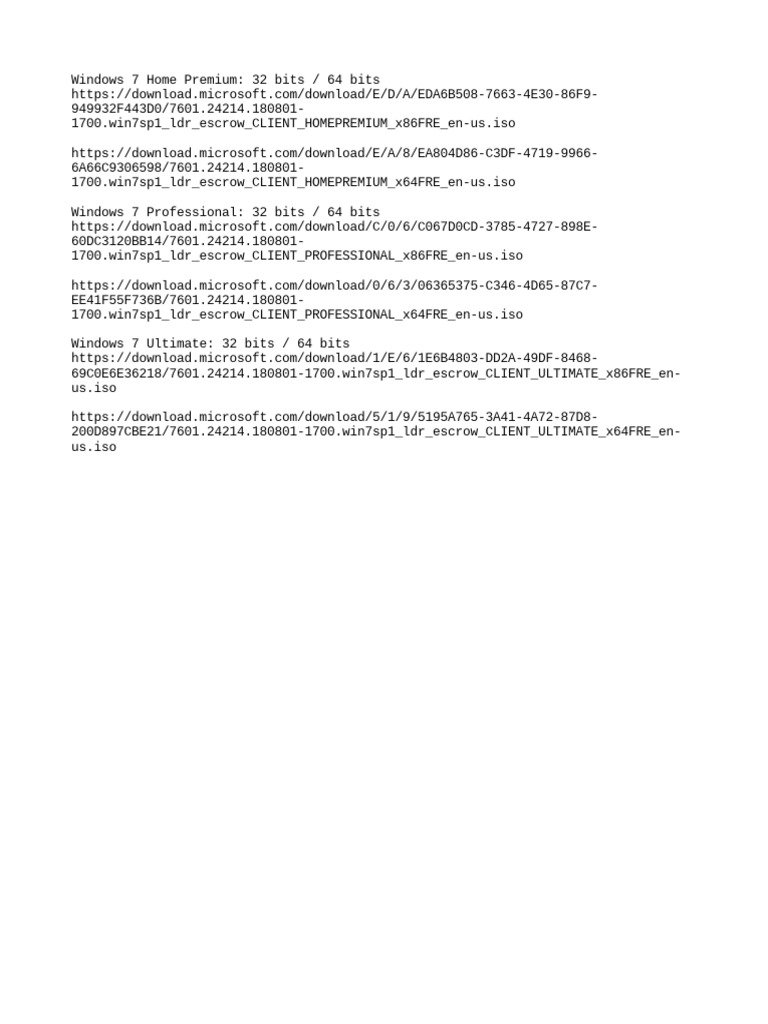 Windows 7 ISO Download PDF