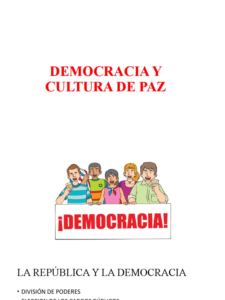 Democracia y Cultura de Paz | PDF