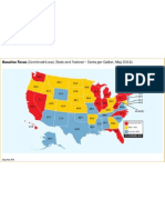 Gasoline Taxes (Combined Local, State and Federal - Cents per Gallon, May 2011