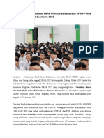 Press Release Pembekalan PBAK Mahasiswa Baru Jalur SPAN