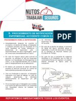 Procedimiento de Notificación en Caso de Enfermedad, Accidente Común o de Trabajo