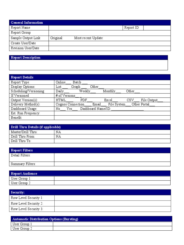 Comprehensive Report Overview Template | PDF | Computers