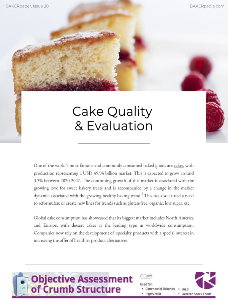 Cake Quality Assessment and Analysis | PDF | Cakes | Breads