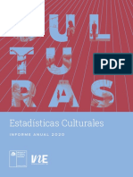 Estadísticas Culturales Informe Anual 2020