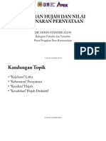 Nota Kuliah 06 Kesahan Hujah Dan Nilai Kebenaran Pernyataan