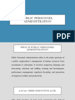 Public Personnel Administration
