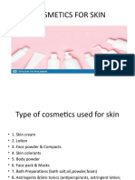 Cosmetics for Skin Care - Types and Uses