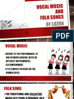 Vocal Music and Folk Song