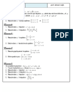 Equations Inequations Et Systemes Exercices Non Corriges 5