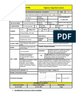 Formulario Investigacion de Accidentes Chef Cazorla