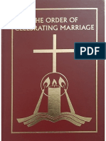 The Order of Celebrating Marriage
