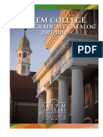 Salem College Undergraduate Catalog 2011-2012