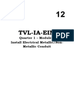 Q1W4 Install Electrical MetallicNonMetallic Conduit