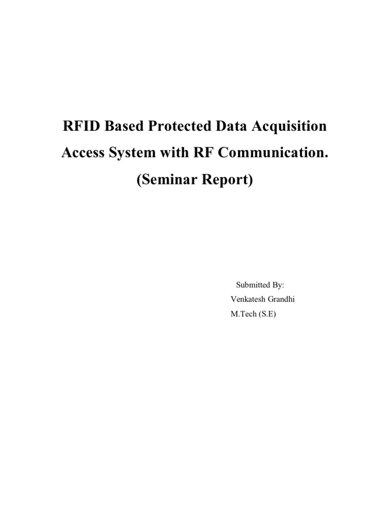 Rfid Word | PDF | Radio Frequency Identification | Electronics
