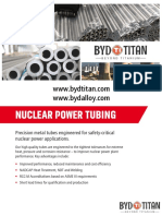 Precision Titanium Metal Tubes Engineered For Safety-Critical Nuclear Power Applications