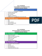 Exámenes segundo periodo IED Las Granjas matemáticas ciencias sociales ciencias naturales lengua