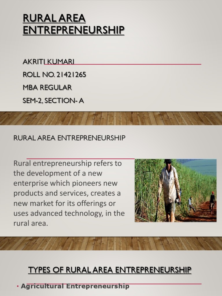 Entrepreneurship In Rural Areas With Population Decline – KHNJ