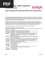 Avaya Cable Guide - MCC & SCC