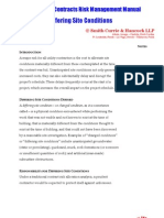 Chapter One-Differing Site Conditions