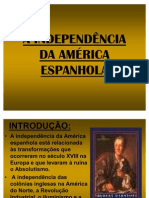 A Independência Da América Espanhola