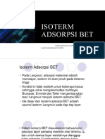 Isoterm Adsorpsi BET