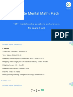 Ultimate Mental Maths Pack