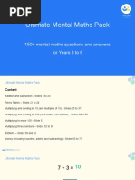 Ultimate Mental Maths Pack