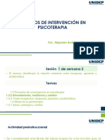 3 Modelos de Intervencion en Psicoterapia