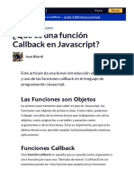 Qué es una función Callback en Javascript