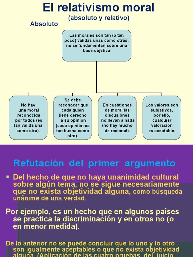El Relativismo Moral | PDF | Verdad | Moralidad