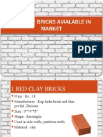 Types of Bricks Avialable in Market