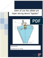 Problem of Low Nox Pfister Pre Hoper Stirring Device "Agitator"