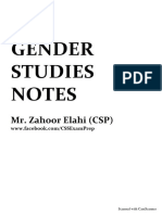 Gender Studies Notes For Css