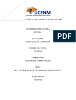 Guía de ejercicios de cálculo financiero sobre amortización de préstamos