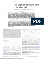 Probabilistic Fault Displacement Hazards Along The Milun Fault