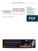 Investigation On The Appropriateness of Ceramic Waste Materials at Hawassa Ceramics Factory As Partial Replacement of Conventional Aggregate in Concrete Making